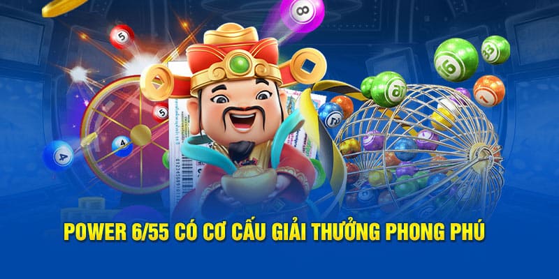 Cơ cấu giải thưởng xổ số power 6/55